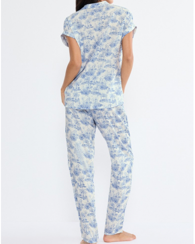 Pyjamas à manche courte Triumph (Blue-Light Comb)