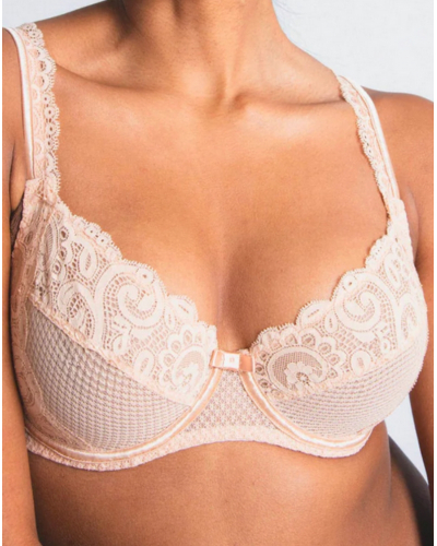 Sujetador con aros de bienestar Maison Lejaby Gaby (Rose Fumé)