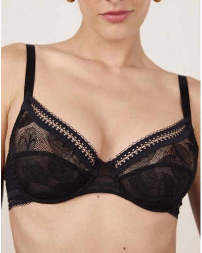 Underwire bra Maison Lejaby Songe (Black)