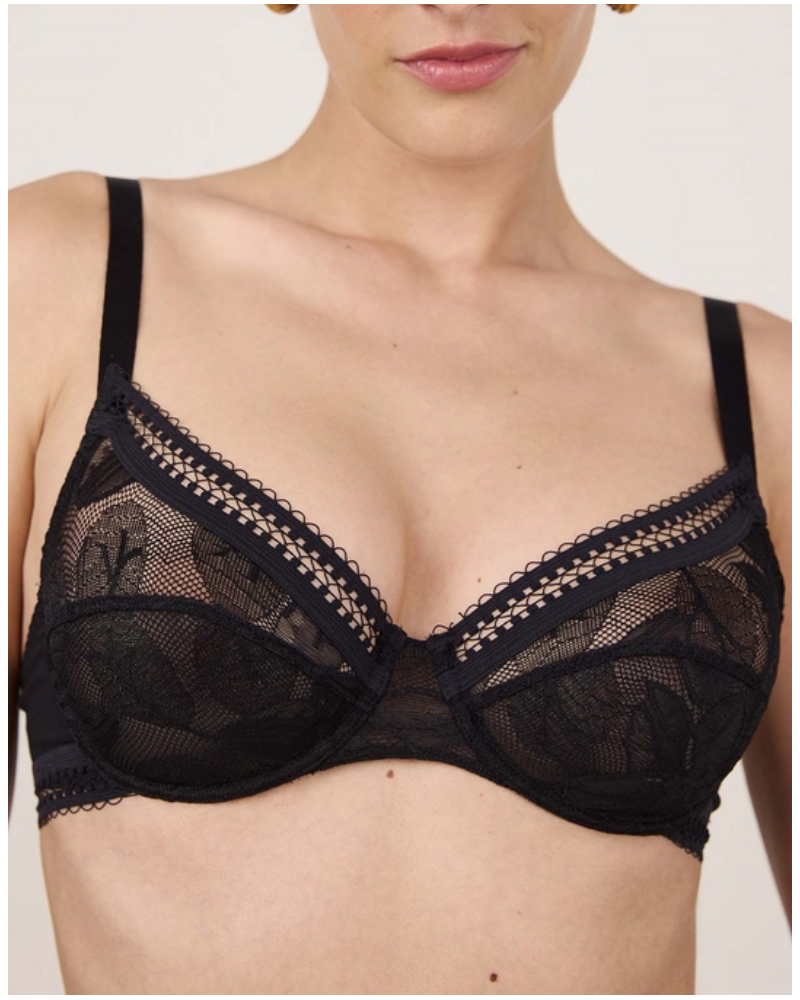 Soutien-gorge avec armatures Maison Lejaby Songe (Noir)