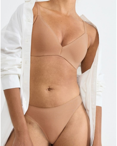 Sujetador sin aros push-up Zero Feel Pure (Nostalgic Brown)