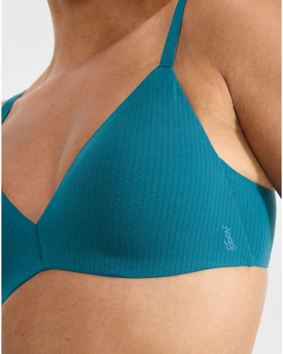 Wireless push-up bra Sloggi Zero Feel Pure (Blue Coral)