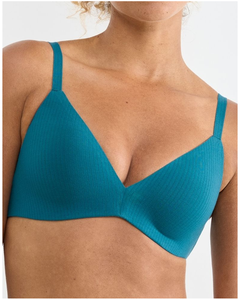 Wireless push-up bra Sloggi Zero Feel Pure (Blue Coral)