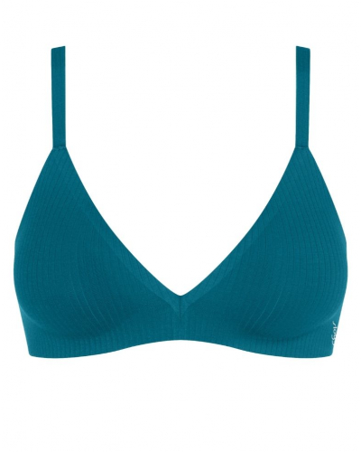 Sujetador sin aros push-up Zero Feel Pure (Blue Coral)