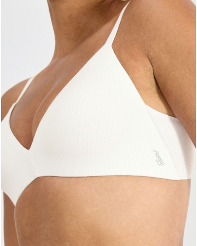 Wireless push-up bra Sloggi Zero Feel Pure (Silk White)