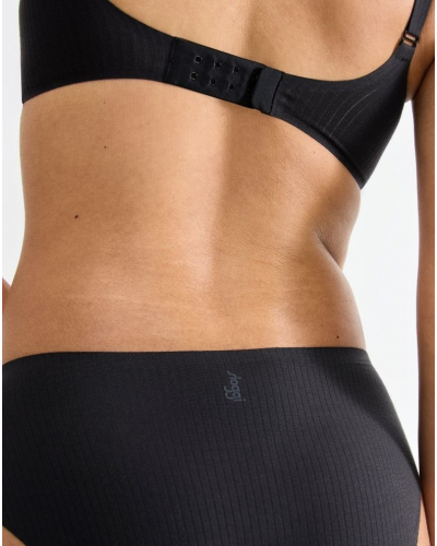 Calzoncillo escotado Sloggi Zero Feel Pure (Negro)