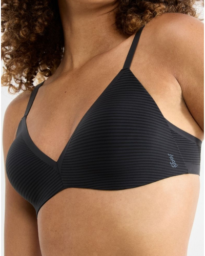 Soutien-gorge push-up sans armature Sloggi Zero Feel Air (Noir)