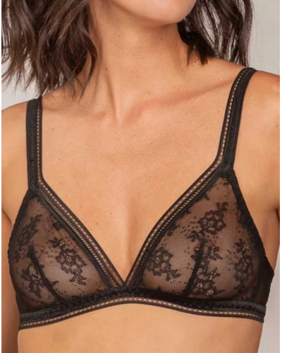 Wireless triangle bra Maison Lejaby Miss Lejaby (Black)