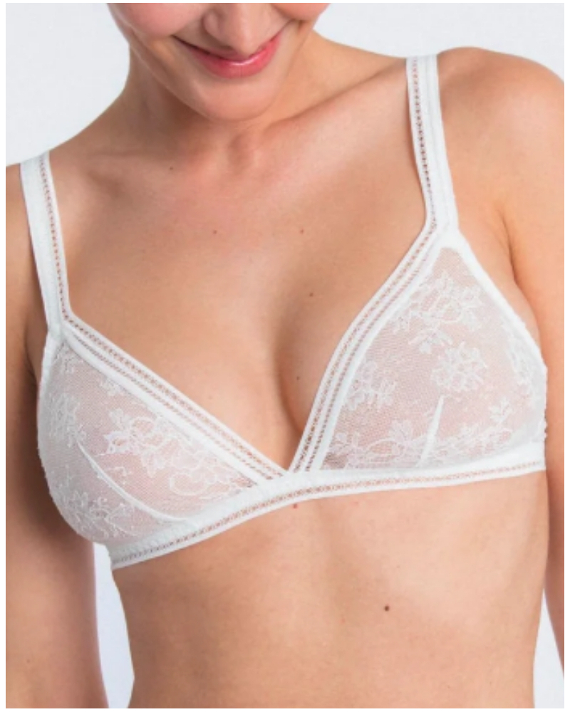 Soutien-gorge triangle sans armature Maison Lejaby Miss Lejaby (Lys)