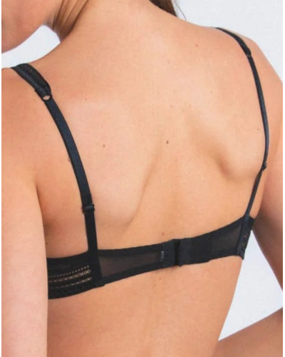 Spacer padded balconette bra Maison Lejaby Miss Lejaby (Black)