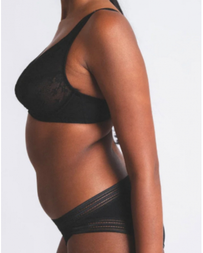 Sujetador triangular con aros Maison Lejaby Miss Lejaby (Negro)