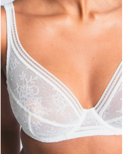 Underwired triangle bra Maison Lejaby Miss Lejaby (Lys)