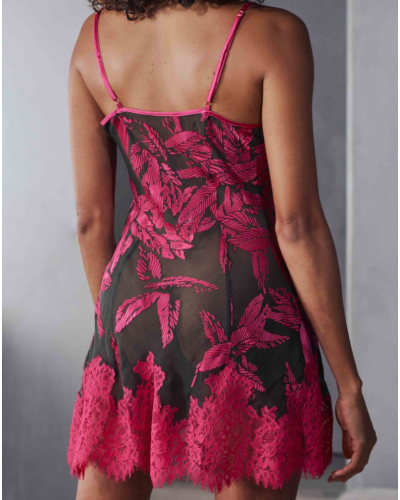 Nuisette en soie Marjolaine Barbara (Magenta)