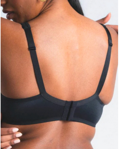 Sujetador triangular con aros Maison Lejaby Nudité (Negro)