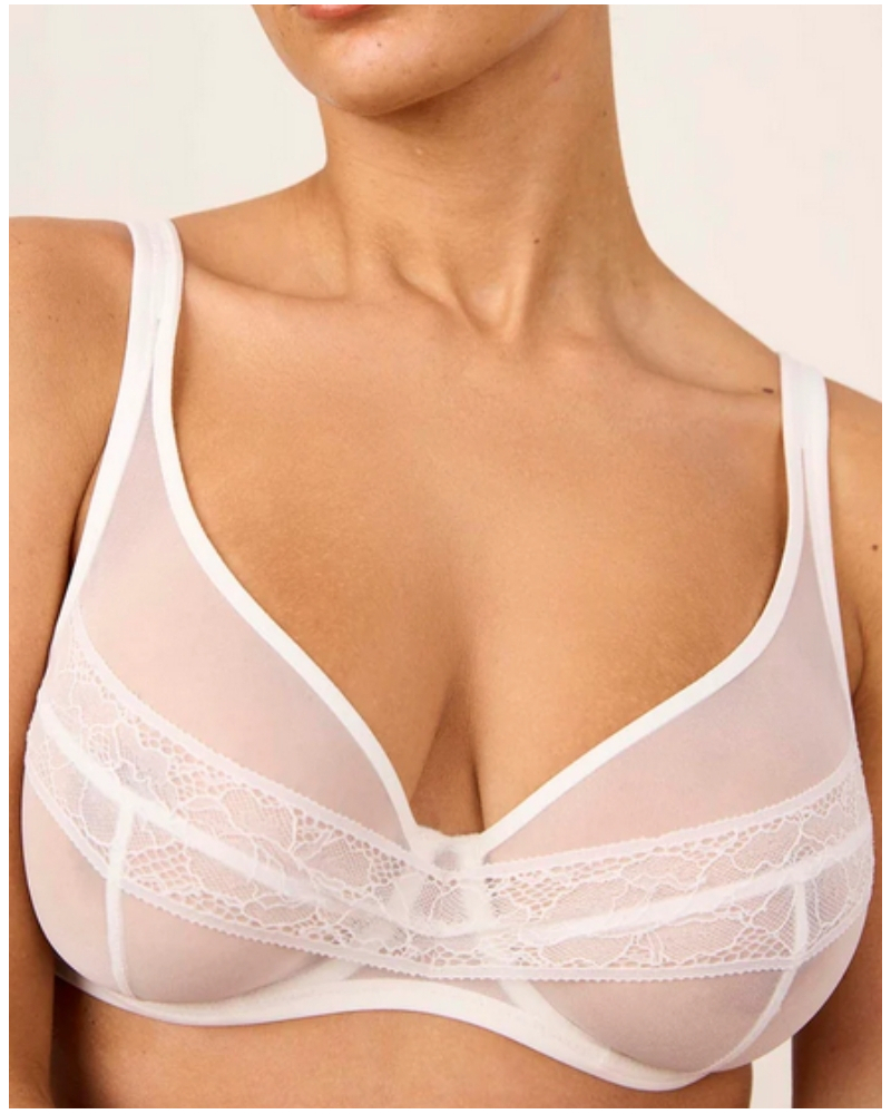 Sujetador triangular con aros Maison Lejaby Nudité (Lys)