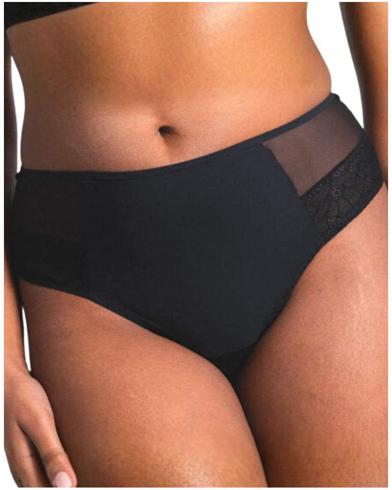 Shorty Thong Maison Lejaby Nudité (Black)