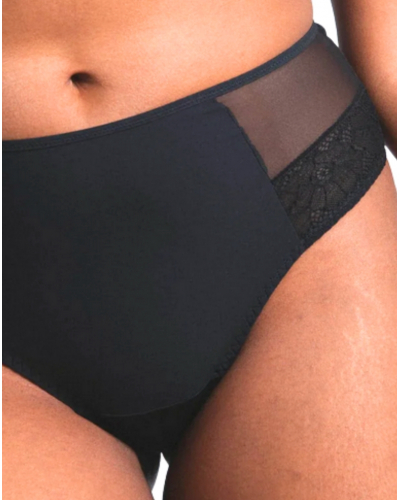 Shorty Thong Maison Lejaby Nudité (Black)