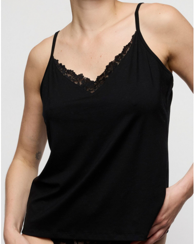 Camiseta de interior de tirantes finos Marie Jo Soft Studio (Negro)