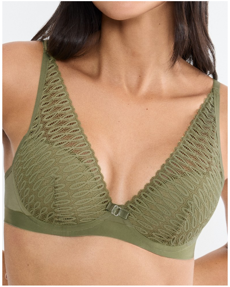 Soutien-gorge triangle Triumph Aura Spotlight (Olive Gold)
