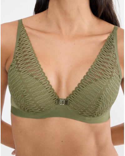 Soutien-gorge triangle Triumph Aura Spotlight (Olive Gold)