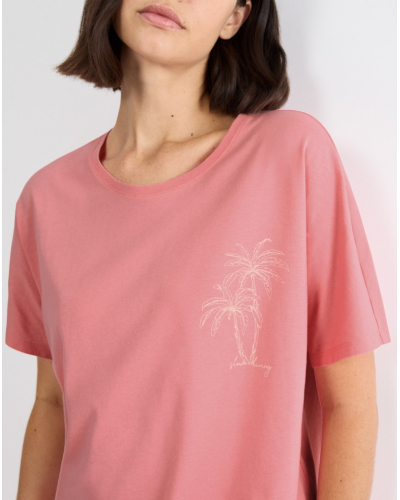 Top de pijama de mangas cortas Nuit Triumph (Cherry Rose)