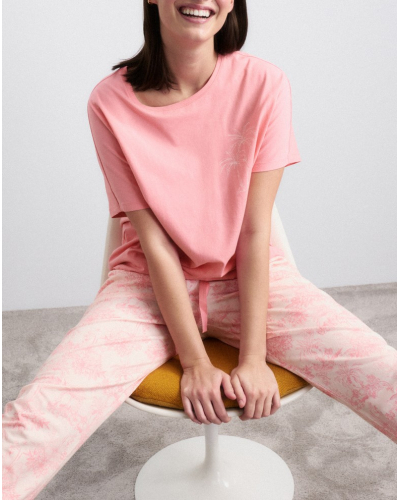 Top de pijama de mangas cortas Nuit Triumph (Cherry Rose)