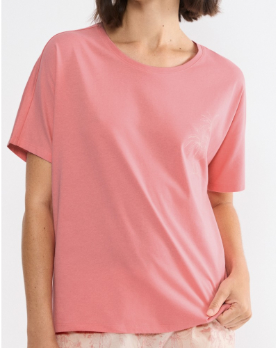 Haut de pyjama à manches courtes Nuit Triumph (Cherry Rose)