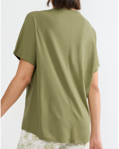 Haut de pyjama à manches courtes Nuit Triumph (Olive Gold)