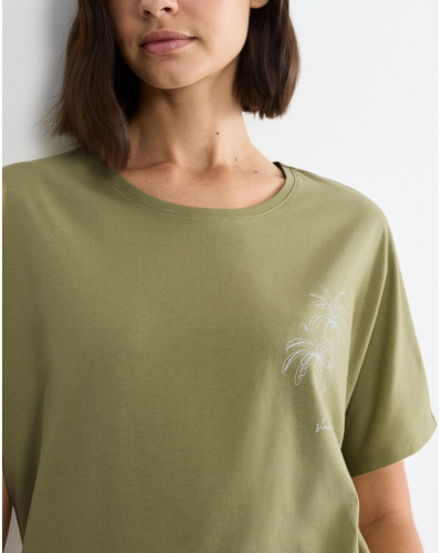 Short-sleeved pyjama top Nuit Triumph (Olive Gold)