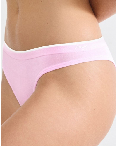 Pack of 2 tangas Sloggi GO Sense (Floral Pink)