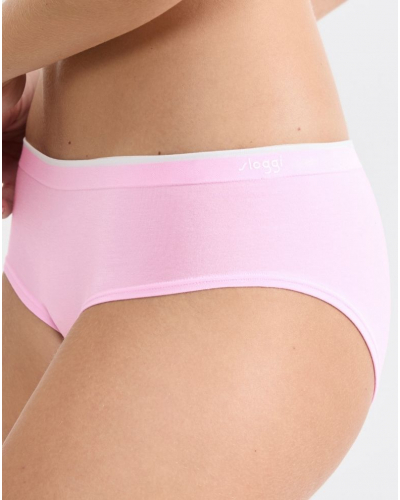 Paquete de 2 hipsters Sloggi GO Sense (Floral Pink)