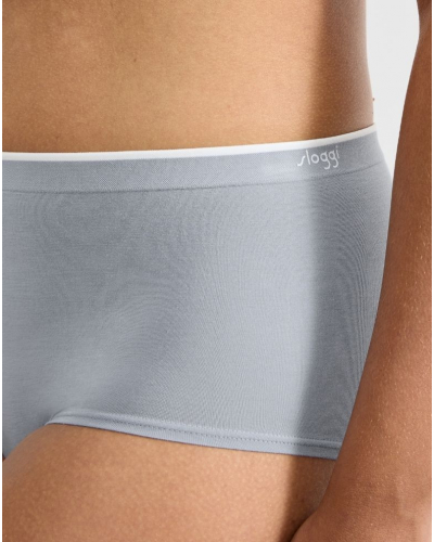 Paquete de 2 bragas cintura alta Sloggi GO Sense (Chrome)