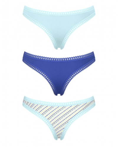 Thong cotton Sloggi Go Crush (Pack of 3) (Imprimé Fresh Mint)