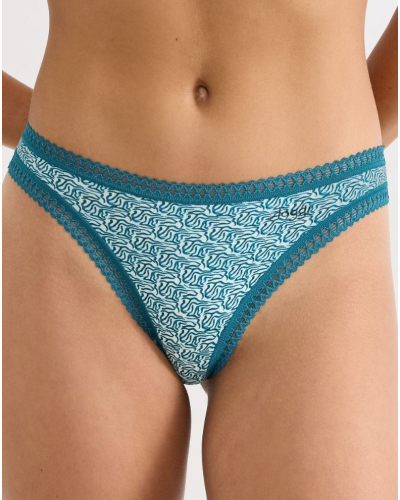 Tanga algodón Sloggi Go Crush (Paquete de 3) (Imprimé Bleu Canard)