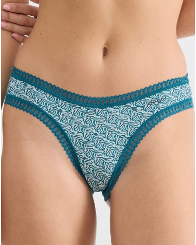 Mini brief cotton Sloggi GO Crush (Pack of 3) (Imprimé Bleu Canard)