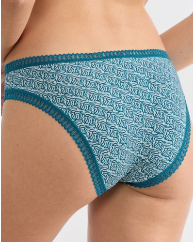 Mini brief cotton Sloggi GO Crush (Pack of 3) (Imprimé Bleu Canard)