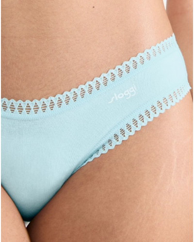 Slip mini coton Sloggi GO Crush (Lot de 3) (Imprimé Fresh Mint)