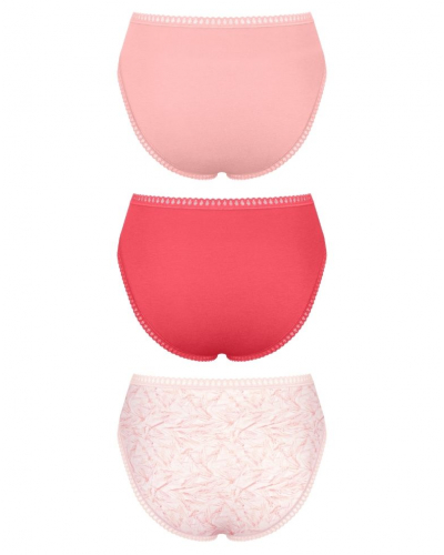 High-cut brief cotton Sloggi GO Crush (Pack of 3) (Imprimé Flamingo)