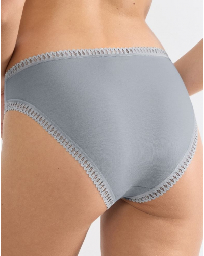 Calzoncillo escotado algodón Sloggi GO Crush (Paquete de 3) (Imprimé Bleu Canard)