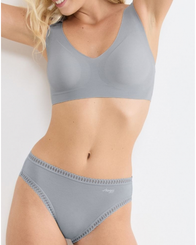 Slip échancré coton Sloggi GO Crush (Lot de 3) (Imprimé Bleu Canard)