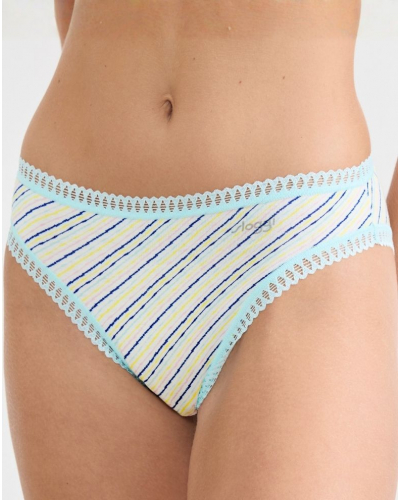 Calzoncillo escotado algodón Sloggi GO Crush (Paquete de 3) (Imprimé Fresh Mint)