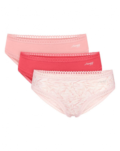 Hipster coton Sloggi GO Crush (Lot de 3) (Imprimé Flamingo)