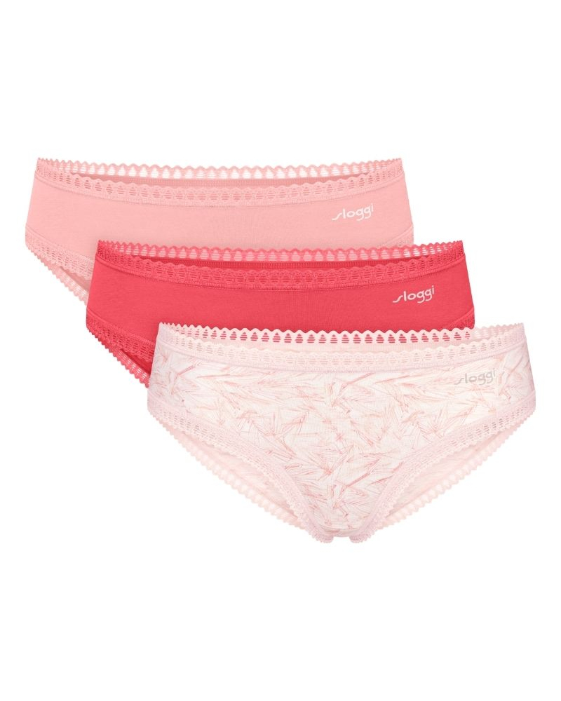 Hipster cotton Sloggi GO Crush (Pack of 3) (Imprimé Flamingo)