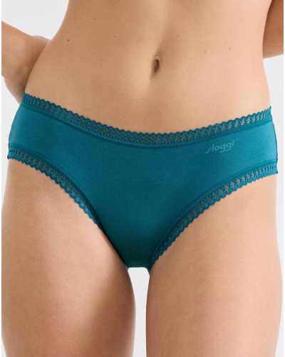 Hipster algodón Sloggi GO Crush (Paquete de 3) (Imprimé Bleu Canard)