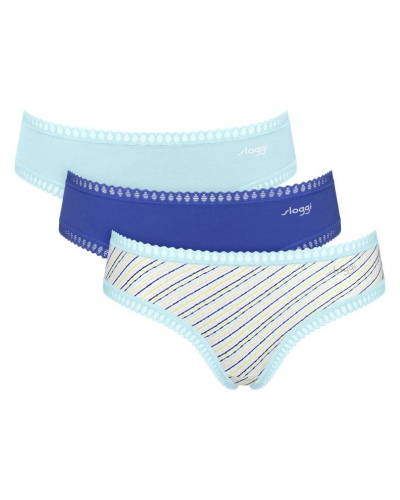 Hipster algodón Sloggi GO Crush (Paquete de 3) (Imprimé Fresh Mint)