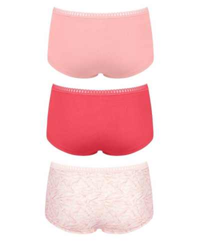 Boxer short cotton Sloggi GO Crush (Pack of 3) (Imprimé Flamingo)
