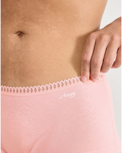 Boxer algodón Sloggi GO Crush (Paquete de 3) (Imprimé Flamingo)