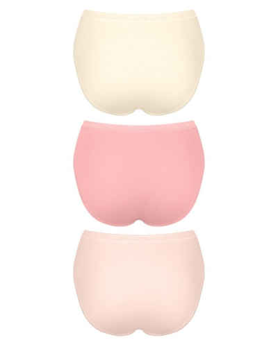 Pack of 3 tai briefs Sloggi Basic + (Nacre/Rose Pâle/Rose)