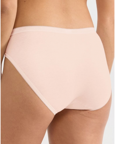 Lot de 3 slips tai Sloggi Basic + (Nacre/Rose Pâle/Rose)