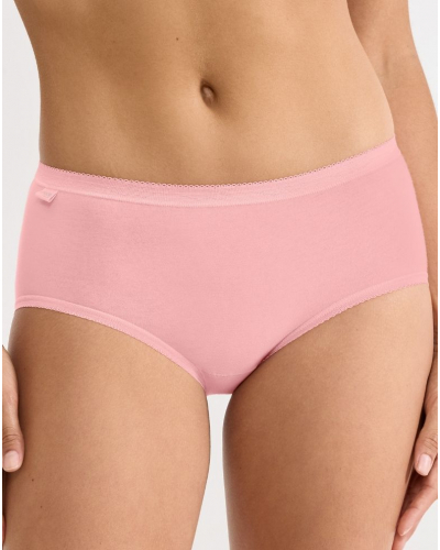 Midi briefs Sloggi Basic + (Pack of 3) (Nacre/Rose Pâle/Rose)